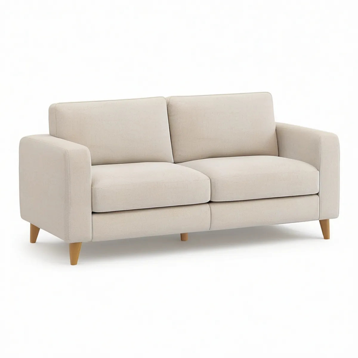 Beiges Sofa mit Polyesterbezug, 160 x 85 x 84 cm