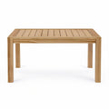 Garten-Couchtisch aus massivem Teakholz, Natur, 120 x 60 x 45 cm