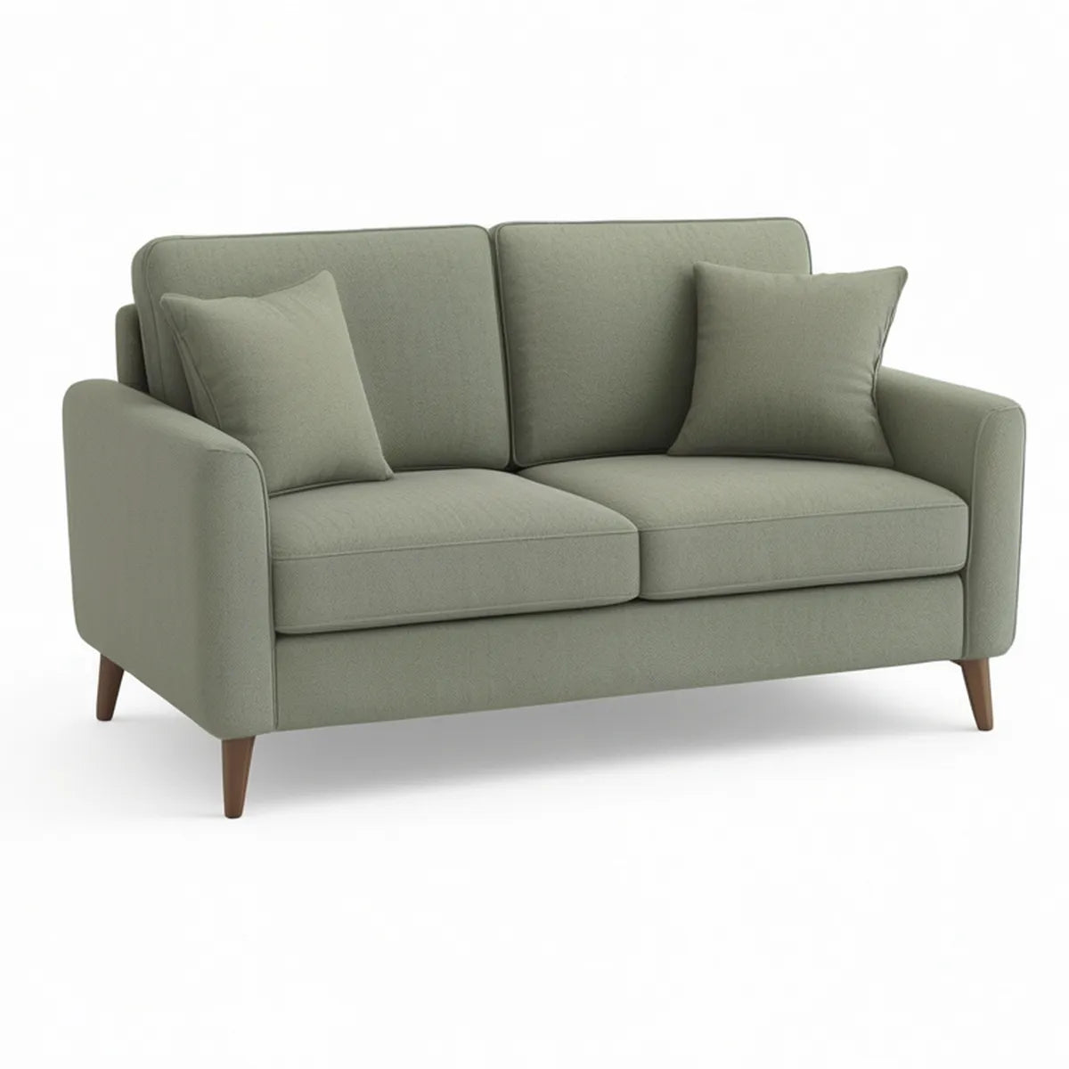 2-Sitzer-Sofa aus Polyester, 160 x 85 x 85 cm, Salbeigrün